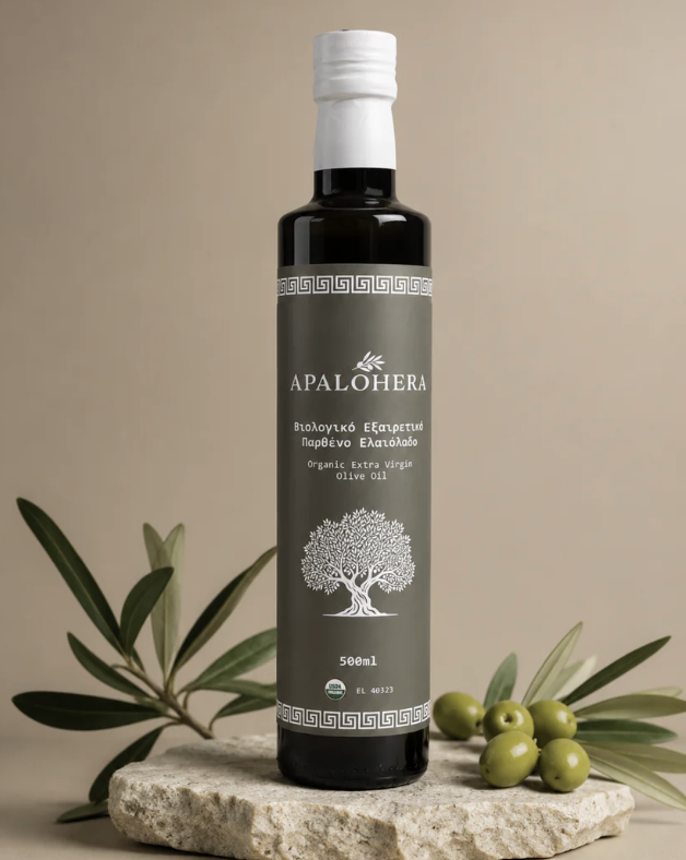 Apalohera Koroneiki organic extra virgin olive oil